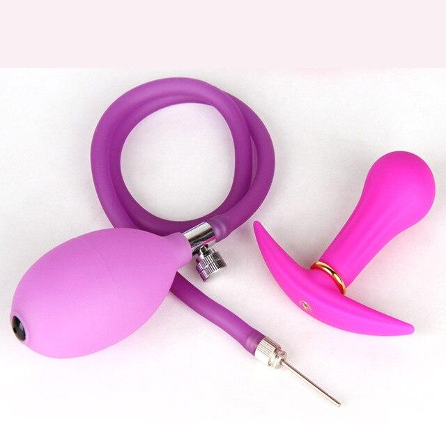 Inflatable Anal Plug Pink