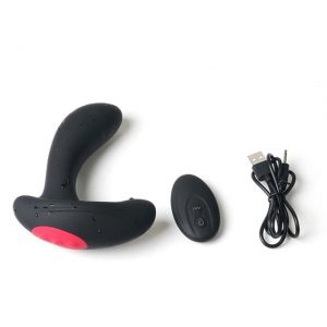 Inflatable Anal Plug Vibrating Prostate Stimulator