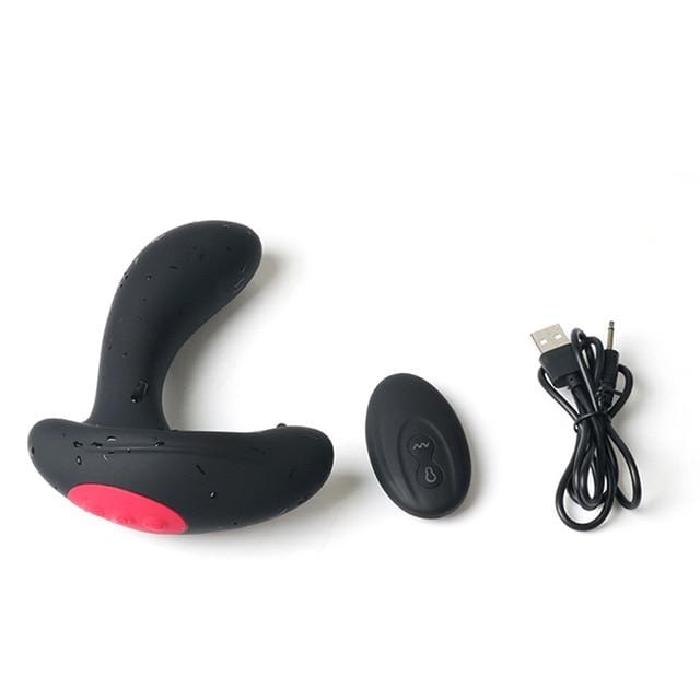 Inflatable Anal Plug Vibrating Prostate Stimulator