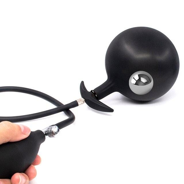 Inflatable Anal Plug With Bead