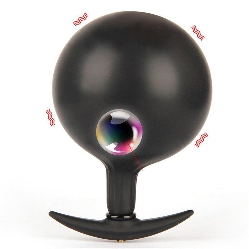 Inflatable Anal Plug With Pearl